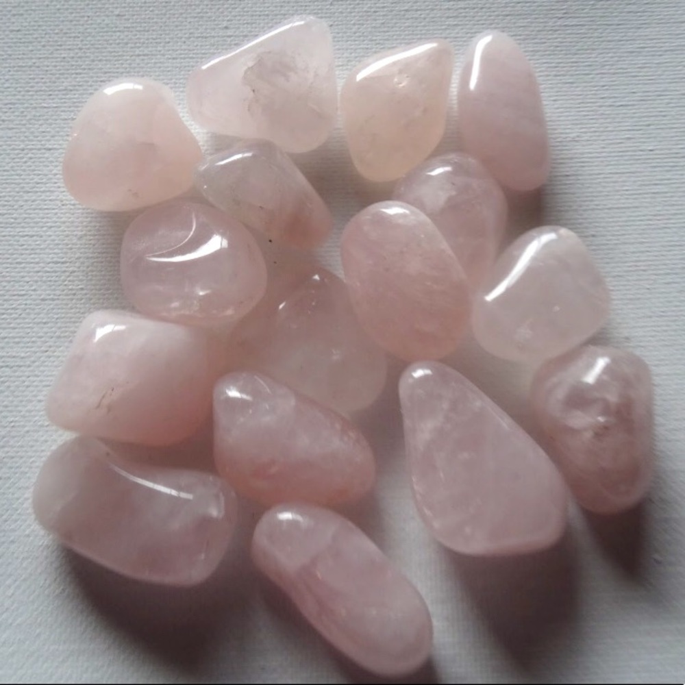 Rose quartz tumbles:)